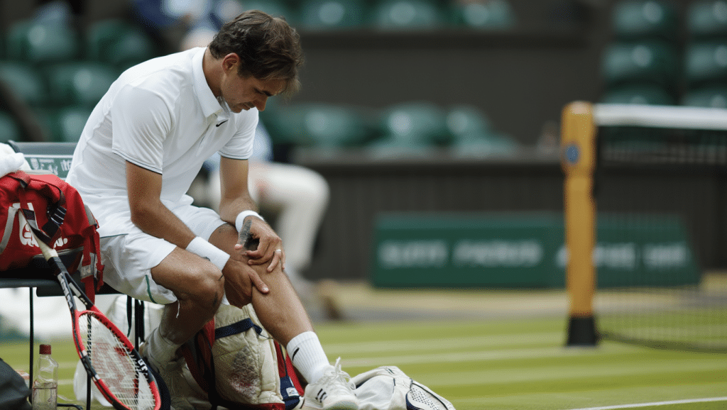 La blessure de Roger Federer