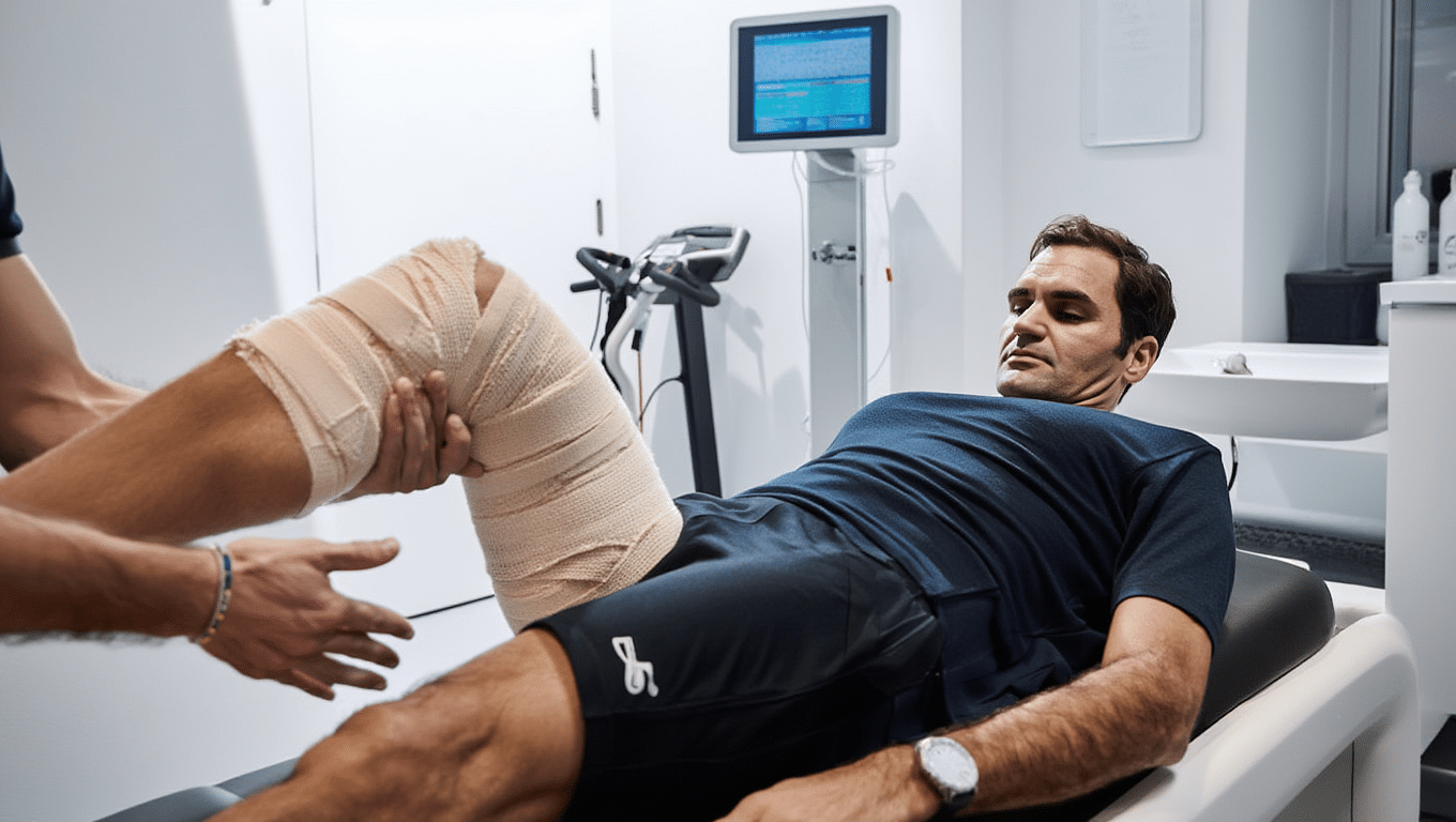 La rééducation de Roger Federer