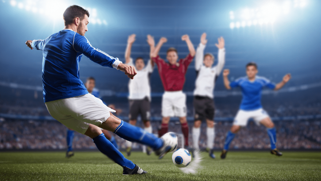 Les coups de pied arrêtés au football