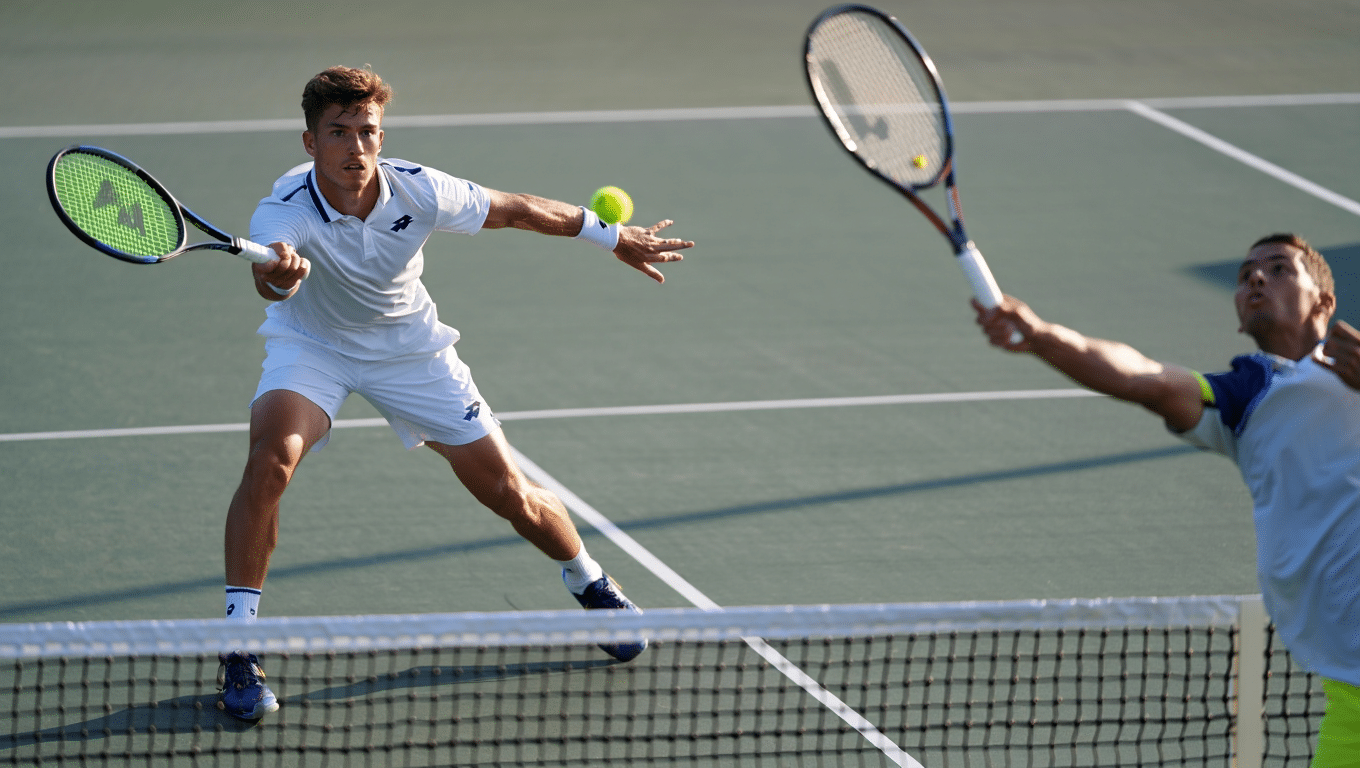 Jeu croisé au tennis