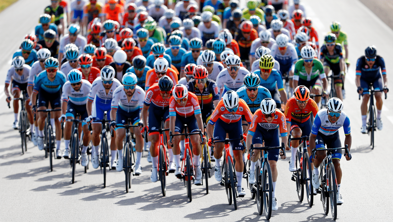 Le placement tactique dans le peloton en cyclisme