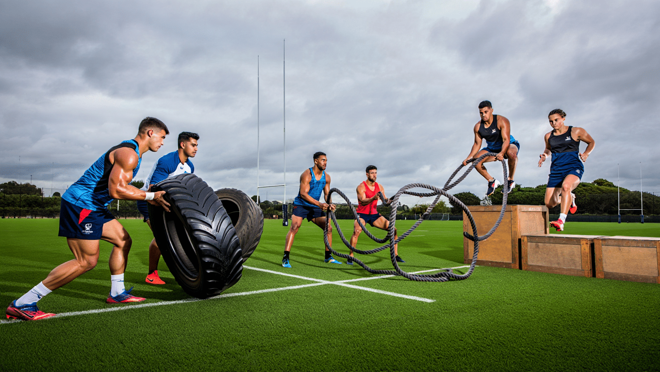 Entrainement pour améliorer sa préparation physique pour le rugby