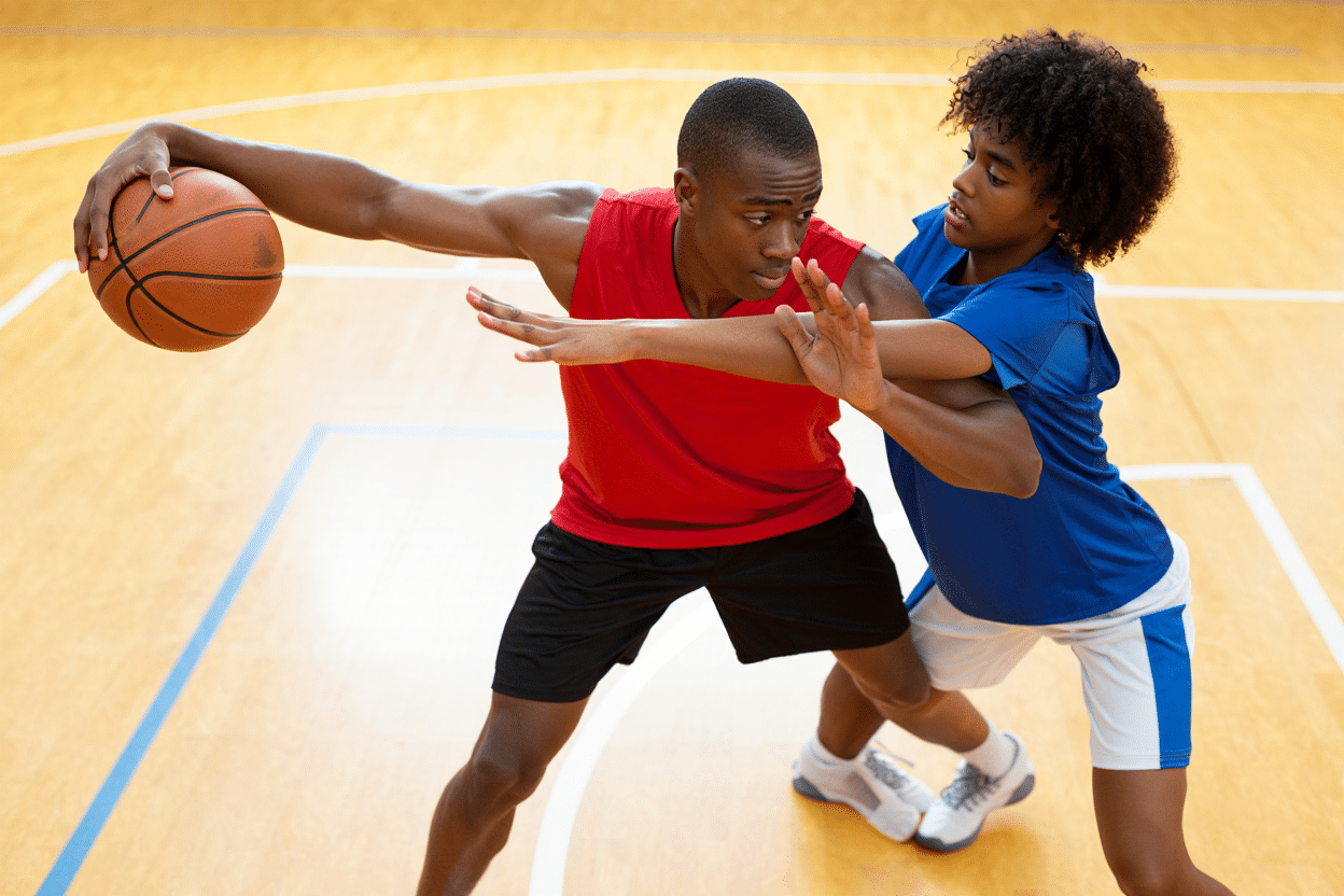 Protection de ballon peandant le dribble