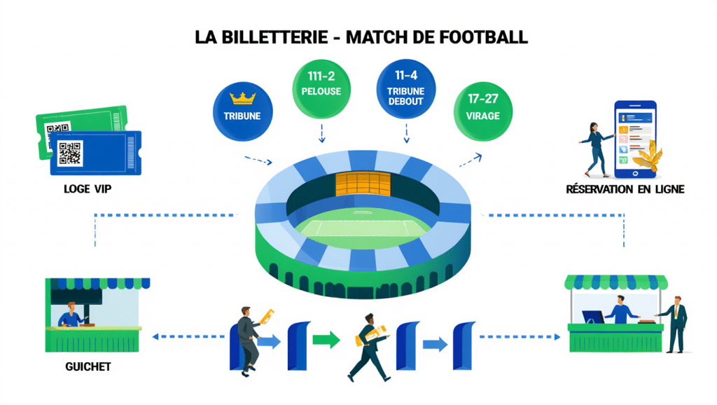 Billeterie d'un match de football