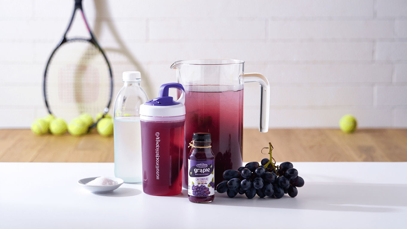 Les boissons idéales pour la nutrition un jour de match de tennis