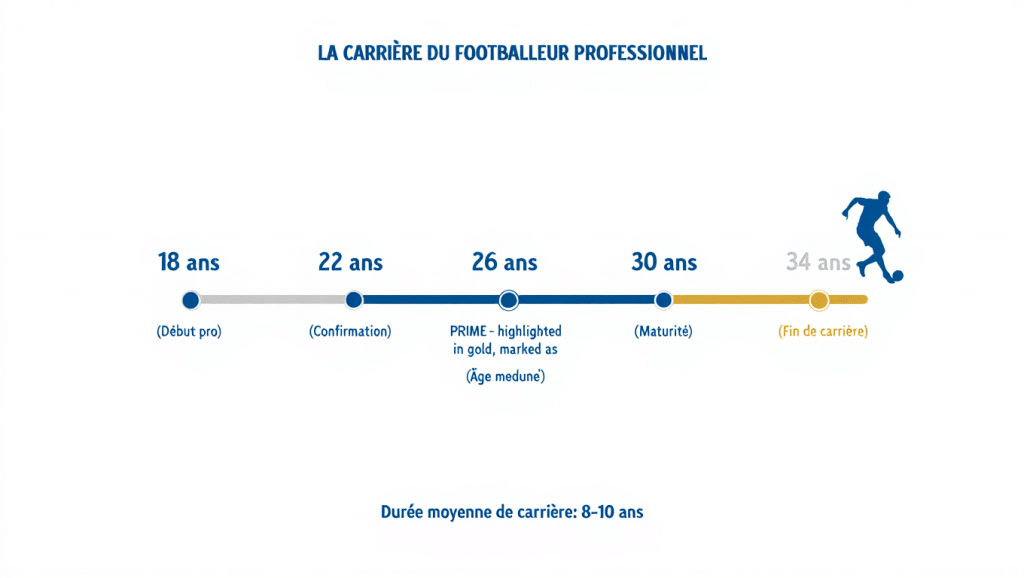 l’âge moyen des footballeurs professionnels sur la gestion des carrières