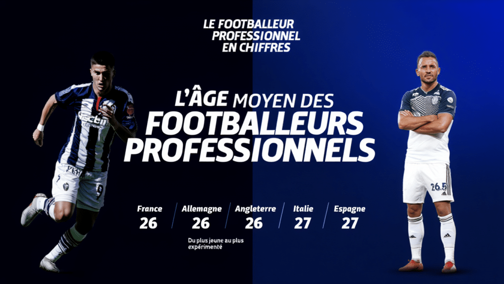 âge moyen des footballeurs professionnels