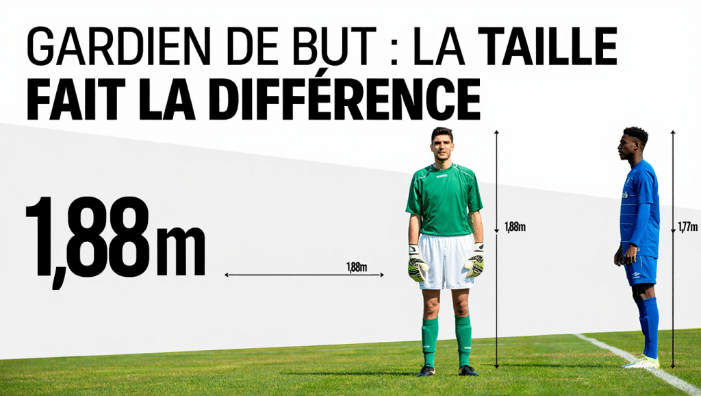 La taille moyenne des gardiens de buts