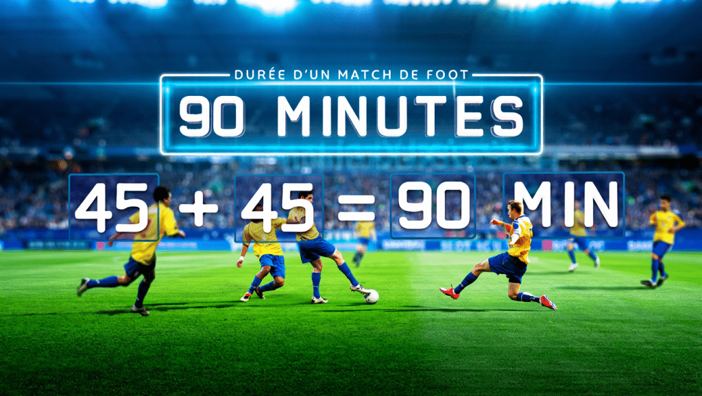 durée d’un match de football  temps réglementaire
