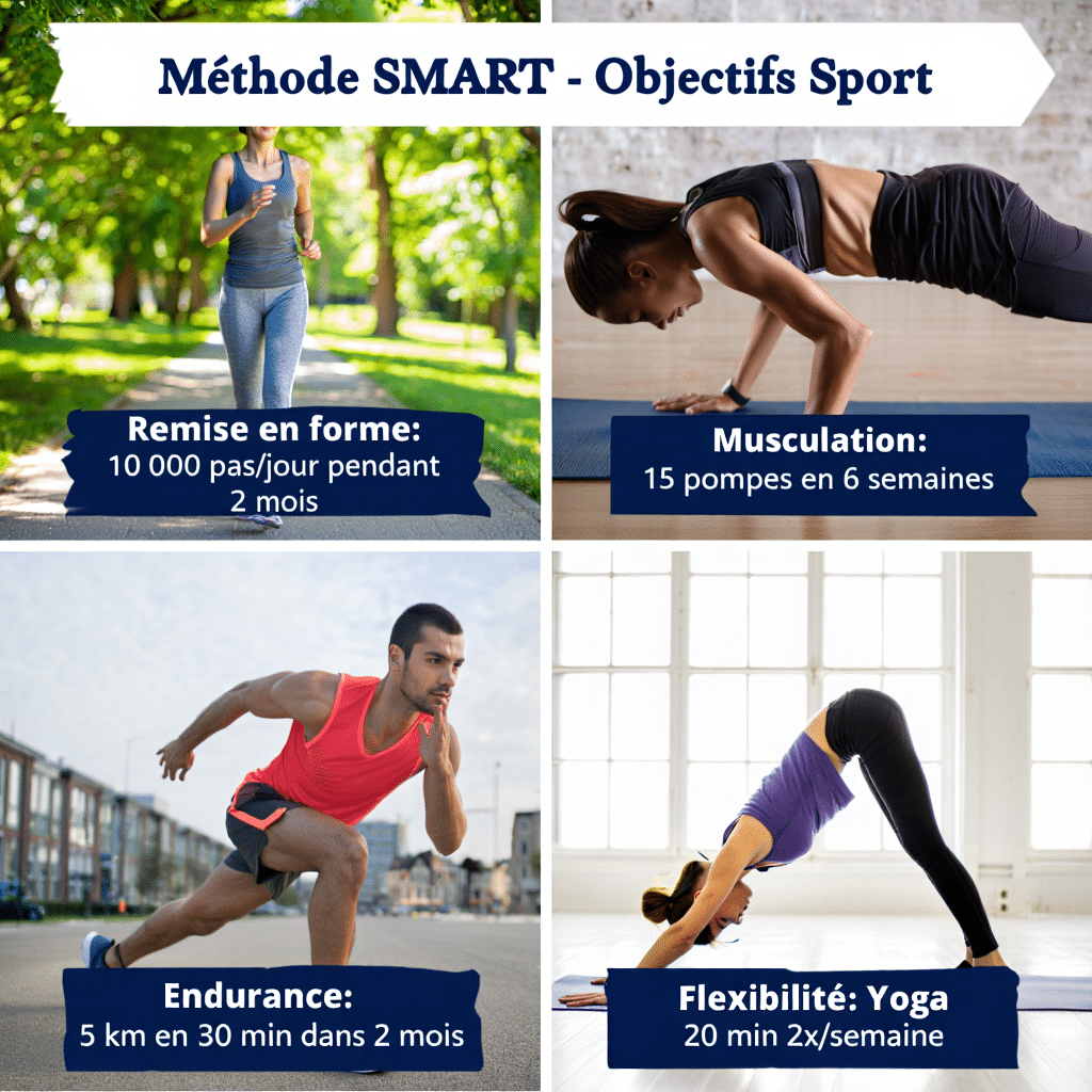 se motiver à faire du sport: méthode SMART