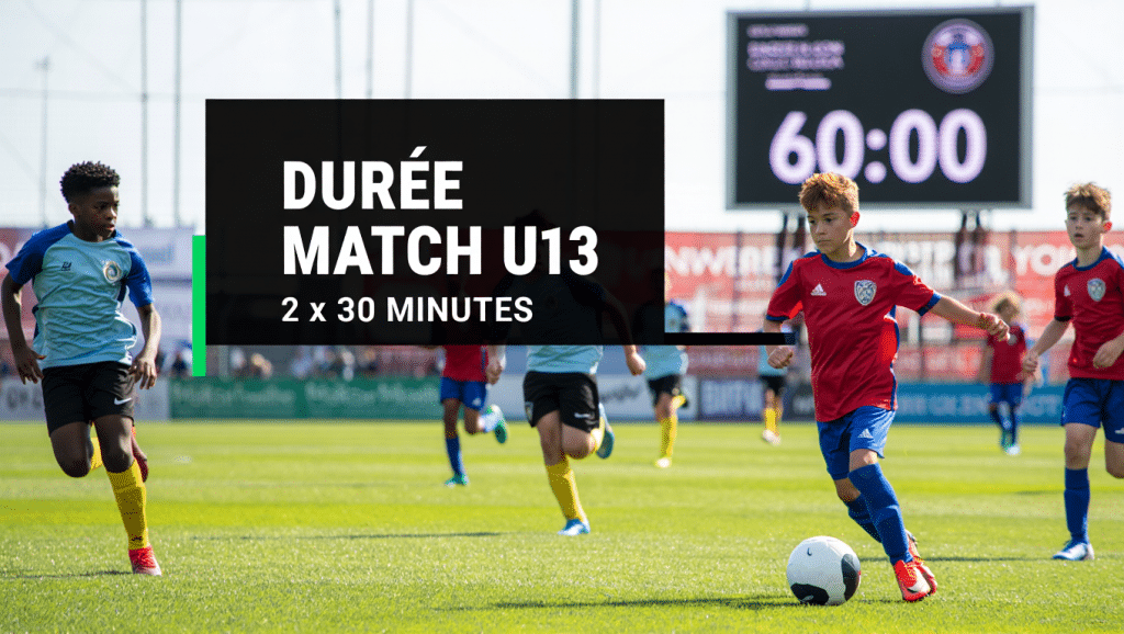 durée d’un match de football U13