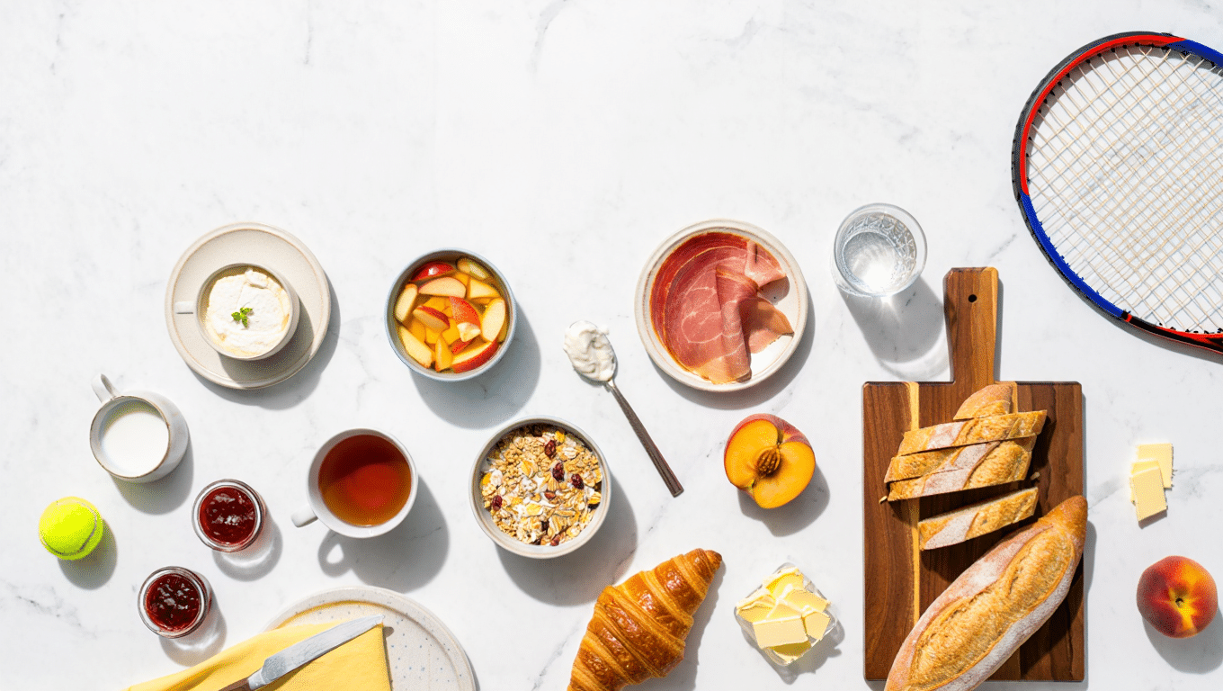 La nutrition idéale pour le petit-déjeuner un jour de match de tennis