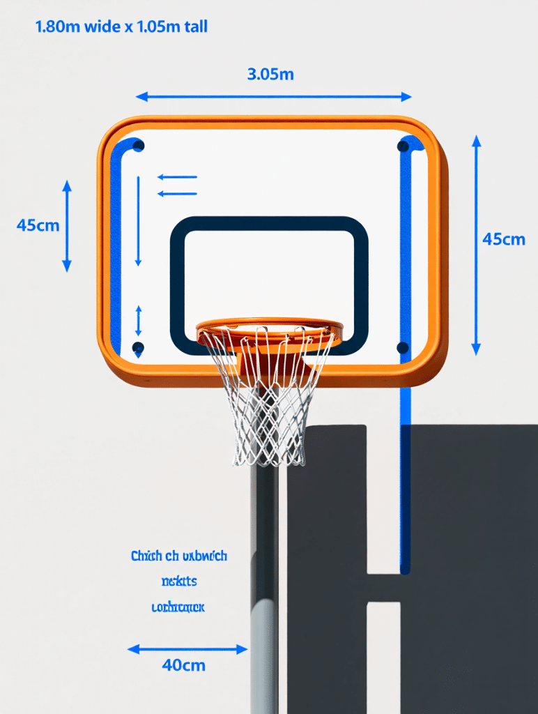 Composantes d'un terrain de basket ball