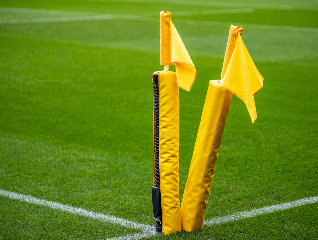 Les poteaux porte drapeaux