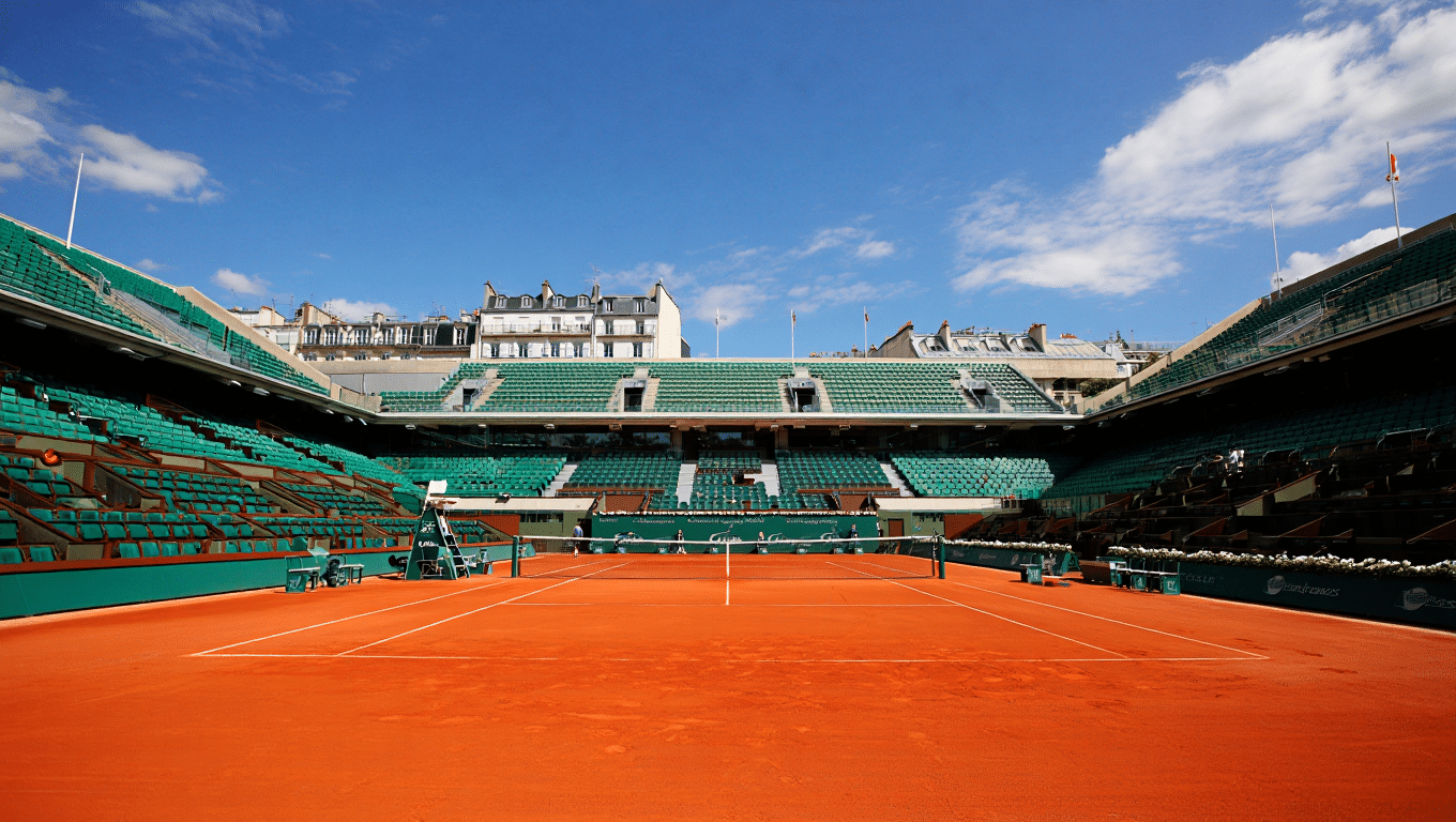 Le célèbre court Philippe-Chatrier de Roland Garros