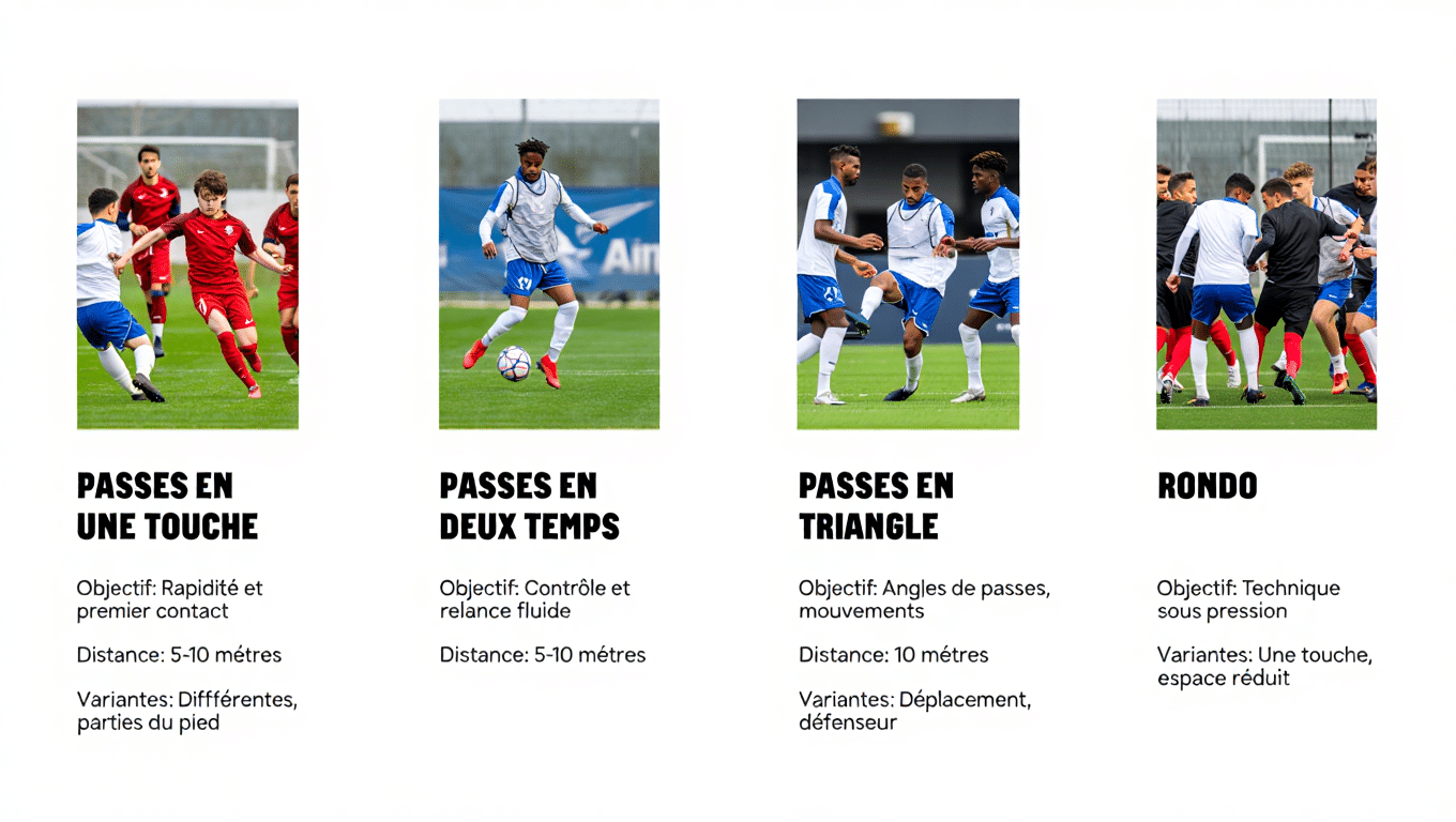 Les différentes techniques de passes au football