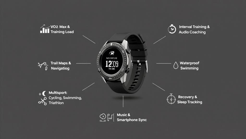 Montre avec plusieurs fonctionnalités