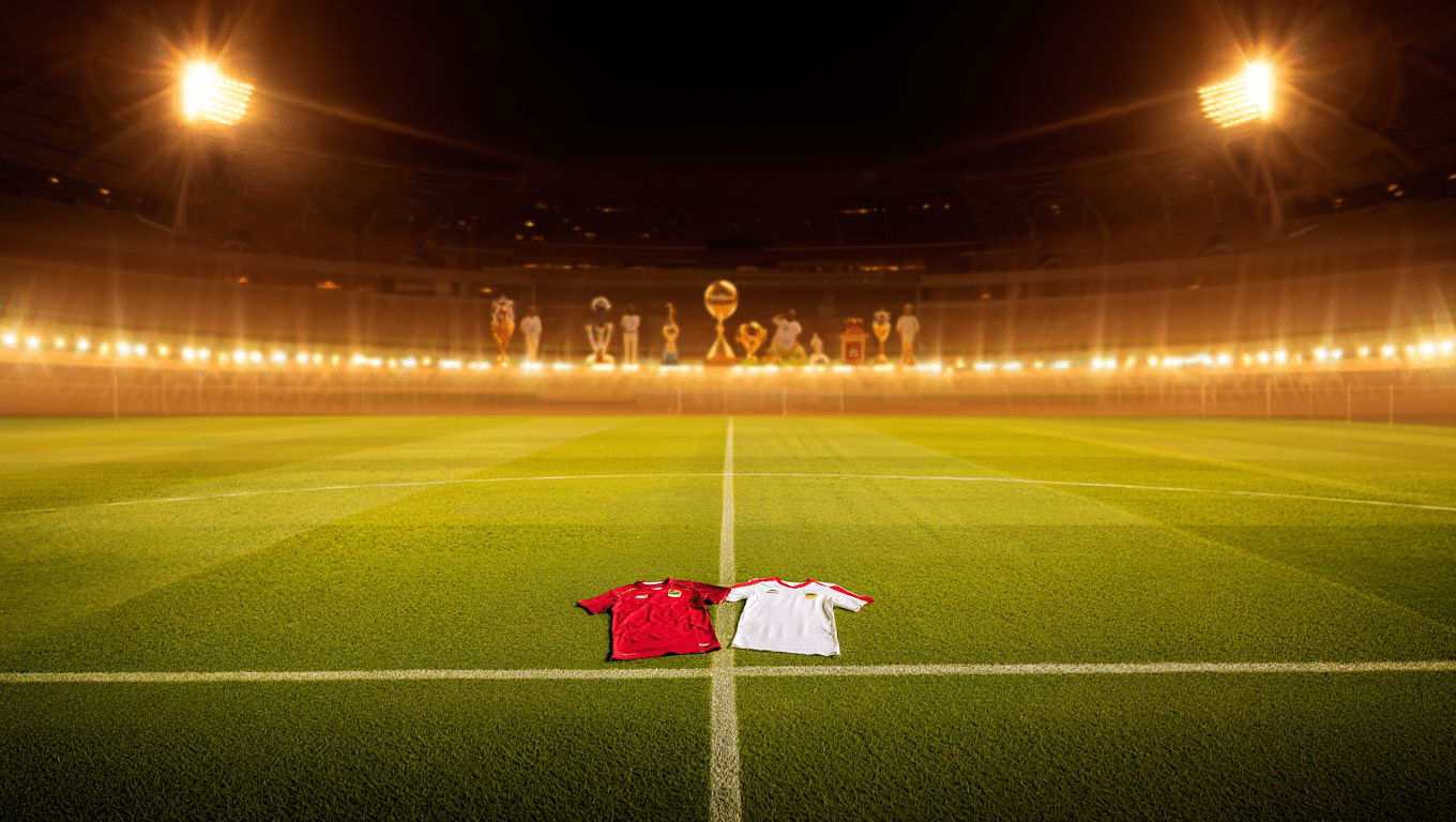 Stade nord-africain éclairé pour un match Maroc Tunisie historique