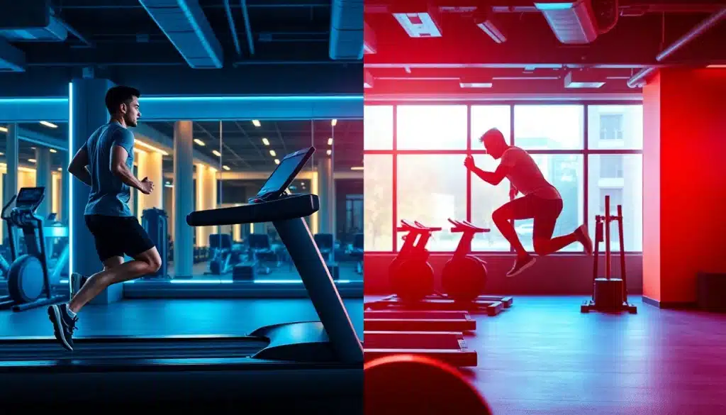 Anaérobie et aérobie : comparaison entre entraînement endurance et effort intensif en salle de sport