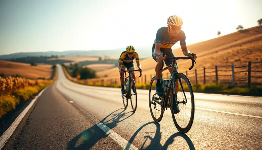 Coureur cycliste en attaque solitaire, illustration de la saison 2026 de Louis Barré