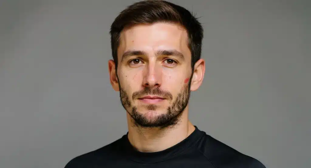 Portrait d'Adam Yates, grimpeur britannique de l'équipe UAE Team Emirates-XRG